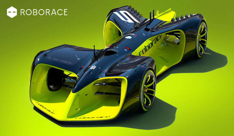 Illustration for article titled Roborace's Updated Self-Driving Race Car Design Is Just The Coolest Shit